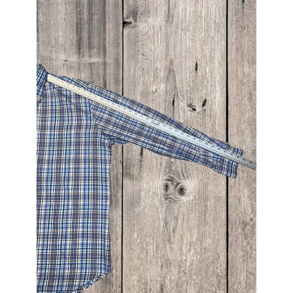 Peter Millar Button Down Up Shirt Long Sleeve Men’s Size XL Plaid 100% Cotton - Picture 5 of 7